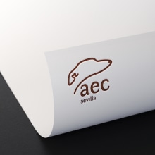 AEC Sevilla. Br, ing, Identit, Graphic Design, and Logo Design project by Marta León Martínez - 11.10.2018