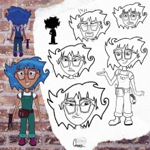 Meu projeto do curso: Design de personagens para animação com Photoshop. Un proyecto de Animación, Animación 2D, Dibujo, Concept Art y Sketchbook de Glauce Castor de Medeiros - 11.01.2021