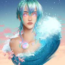 Digital Fantasy Portraits with Photoshop Final Project. Illustration, Digital Illustration, Concept Art, and Digital Painting project by Alexis Brunk - 01.12.2021