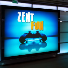 Zent Fun. Logo Design project by Milagros Serrano Semidey - 01.12.2021