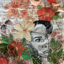 Meu projeto do curso: Criação de retratos bordados. Un proyecto de Bordado de Katia Giovannnini - 12.01.2021