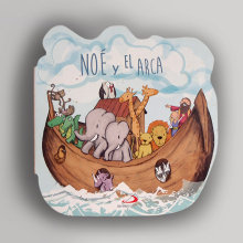 Noé y el Arca. Un proyecto de Ilustración digital e Ilustración infantil de Elisenda Adell - 13.01.2021