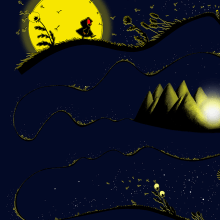 Camiño nocturno. Un proyecto de Ilustración tradicional de Carmiña Burana - 13.01.2021