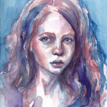 My project in Artistic Portrait with Watercolors course. Un proyecto de Pintura, Pintura a la acuarela y Brush Painting de Timi Pookah Cserny - 14.01.2021
