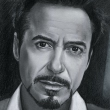 Robert Downey Jr. Un proyecto de Ilustración tradicional, Dibujo a lápiz, Dibujo, Dibujo de Retrato, Dibujo realista y Dibujo artístico de Jose Luis Rugilo - 15.01.2021