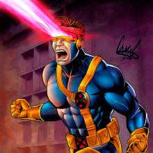 Cyclops X-MEN. Comic e Ilustração digital projeto de Camilo Fernández solis - 05.10.2020