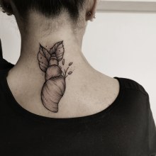 Meu projeto do curso: Tatuagem botânica com pontilhismo. Desenho de tatuagens projeto de Miguel Almeida - 16.01.2021