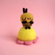 Bee resting on flower. Character Design, Arts, Crafts, Fine Arts, Sculpture, Art To, and s project by droolwool - 01.20.2021