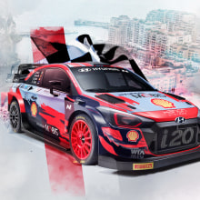 Hyundai WRC. Design, and Advertising project by Jaime Montes - 01.21.2021