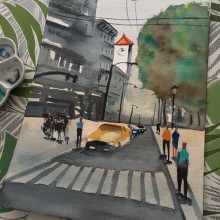 Mi Proyecto del curso: Paisajes urbanos en acuarela. Watercolor Painting project by julinote - 01.22.2021
