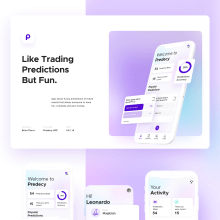 Predecy | Landing Page and Mobile App UX/UI . Un proyecto de Diseño, Motion Graphics, UX / UI, Diseño interactivo, Diseño Web y Diseño de apps de Brian Fierro - 27.01.2021