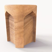 Arch Stool. Design, Furniture Design, Making, Industrial Design, Product Design, and 3D Design project by Mauricio Ercoli - 01.29.2021