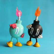 Panic! Bomb . Character Design, Sculpture, Art To, and s project by Natassja Velasco - 01.30.2021