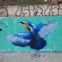 Wallspot cierre muro artista invitada. Un progetto di Belle arti e Street Art di Marta Herrero Arias - 16.01.2021