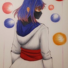 Mi Proyecto del curso: Coloreado con marcadores para dibujo manga. Un proyecto de Manga de Valentina Letelier - 02.02.2021