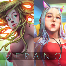 VERANO. Character Design, Digital Illustration, Digital Drawing, and Digital Painting project by Cstevenart - 02.02.2021