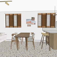 Alma Rd Apartment Renovation. Design de interiores, e Modelagem 3D projeto de gigi01 - 03.02.2021