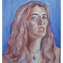 My project in Artistic Portrait with Watercolors course. Brush Painting project by koutna.marianna - 02.03.2021