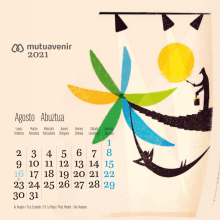 Calendario Mutuavenir. Un projet de Illustration traditionnelle de Elena Eslava Ilustrador - 06.02.2021