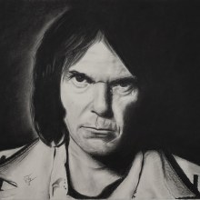 Neil Young. Un proyecto de Dibujo y Dibujo de Retrato de Toby Mandelman - 06.02.2021