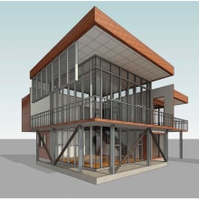 Mi Proyecto del curso: Diseño y modelado arquitectónico 3D con Revit. Arquitetura projeto de Roberto Molina - 06.02.2021