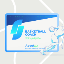 Basketball Coach. Un proyecto de Ilustración, Diseño Web y Diseño de logotipos de Magimo Studio - 08.02.2021