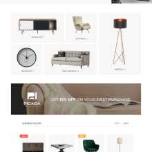 Proyecto Final - Picasa Home Furniture. UX / UI, Design gráfico, e Web Design projeto de Tato H. Espinoza - 10.02.2021