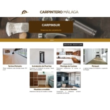 Web de carpintería. Design project by Antonio Gonzalez - 02.12.2021