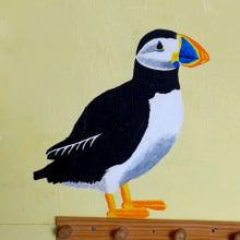 Bird paintings. Un proyecto de Diseño, Pintura y Pintura acrílica de Liam O'Brien - 24.03.2014