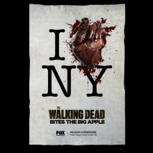 The Walking Dead Poster. Un proyecto de Diseño editorial, Diseño gráfico, Cine, Creatividad y Composición fotográfica de Martín Korinfeld Ruiz - 09.04.2015