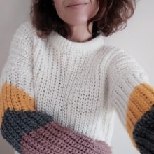 Mi Proyecto del curso: Crochet: crea prendas con una sola aguja. Crochê projeto de Marta Rueda Huerta - 15.02.2021