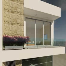 Residencial e Fachada Comercial. Un proyecto de Arquitectura de Bruna Falcão - 15.02.2021