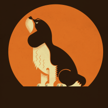 My Dog Chewie. Ilustração tradicional, Design gráfico, Ilustração vetorial e Ilustração digital projeto de Matthew Earl - 16.02.2021