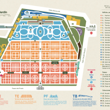 Plano del Real Jardín Botánico de Madrid. Un proyecto de Diseño gráfico de Pelopantón - 01.02.2020