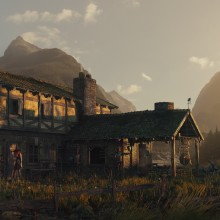Farm House. A 3D, Concept Art, and Matte Painting project by Diogo Sampaio - 01.17.2021
