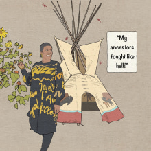 Blindians: Honoring Black Natives. Digital Illustration project by Brit Reed - 02.18.2021
