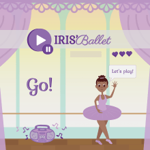 Iris' Ballet - Art Direction - MiniGame. Traditional illustration, Br, ing, Identit, Creative Consulting, Design Management, Film Title Design, Game Design, Set Design, Web Design, Creativit, Drawing, Game Design, Creating with Kids, and Digital Drawing project by Alessandra Bonholi Barbosa - 11.30.2020