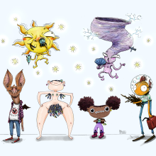 Illustrated Characters Factory course. Character Design, Painting, Drawing, Bookbinding, Children's Illustration, Graphic Humor, DIY, Digital Painting, Sketchbook & Ink Illustration project by millimao - 02.23.2021