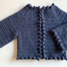 Mi Proyecto del curso:  Top-down: prendas a crochet de una sola pieza. 3D, and Crochet project by Pilar Botella - 02.28.2021