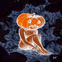 Halloween 2020. Sketching, Creativit, Digital Illustration, and Sketchbook project by Ligia Gomadri - 10.25.2020