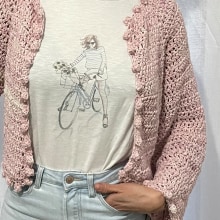 Mi Proyecto del curso:  Top-down: prendas a crochet de una sola pieza. Fashion Design, Sewing, and Crochet project by Marisa Castillo Soler - 03.01.2021