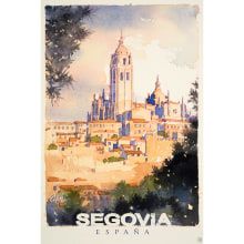Diseño de cartel Segovia . Un proyecto de Dirección de arte, Bellas Artes y Diseño de carteles de Daniel Cifani Conforti - 03.03.2021