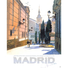 Diseño de cartel Madrid . Projekt z dziedziny  Manager art, st, czn,  Sztuki piękne i  Projektowanie plakatów użytkownika Daniel Cifani Conforti - 03.03.2021
