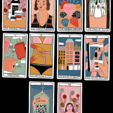 Tarot Cards. Un projet de Illustration éditoriale de Kate Sutton - 04.01.2020