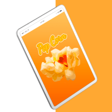 Pop Corn | App. Design de logotipo, Fotografia do produto, e Design de apps projeto de Diana Molina - 09.03.2020