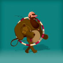 Bearnard. Traditional illustration, Animation, Character Animation, Pictogram Design, and 2D Animation project by David Luengo Torrejón - 03.11.2021