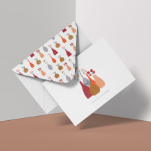 Enyoy the little things - Greeting card & Pattern. Un proyecto de Diseño editorial y Diseño gráfico de Lucia Naranjo - 11.03.2021