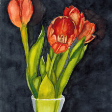 My project in Botanical Watercolor: Illustrate the Anatomy of Flowers course. Un proyecto de Ilustración y Pintura a la acuarela de Renata Brito - 11.03.2021