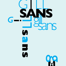 A Gill Sans Typography Poster. Un proyecto de Diseño gráfico, Tipografía, Ilustración digital, Diseño tipográfico e Ilustración editorial de Kira Ialongo - 13.03.2021