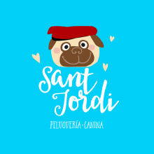 Sant Jordi. Br, ing, Identit, Graphic Design, Poster Design, and Logo Design project by Roberto García - 03.15.2021